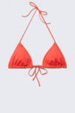 Bright Red - Triangle bikini top - 3