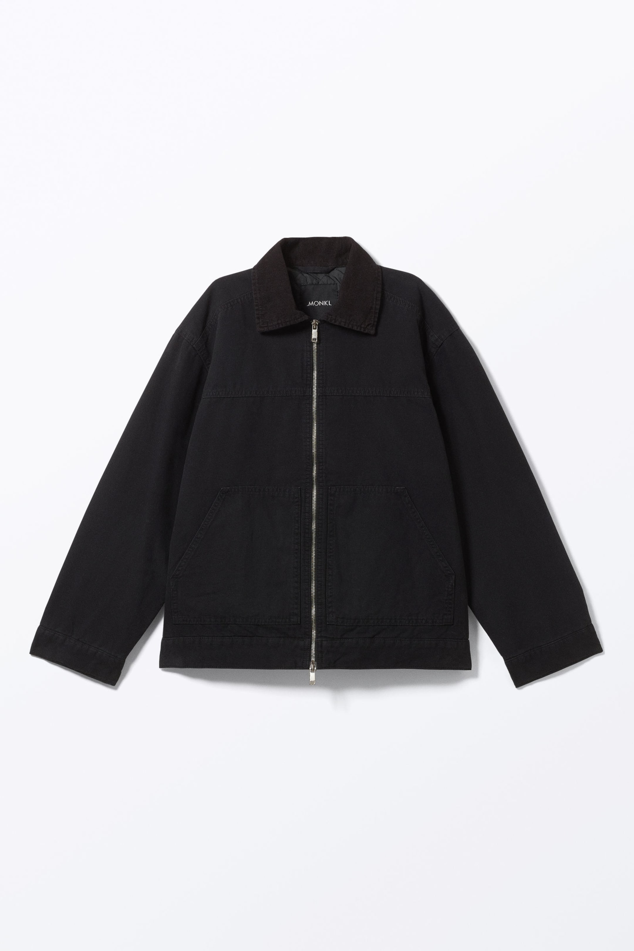 Black - Padded Cotton Canvas Jacket - 5