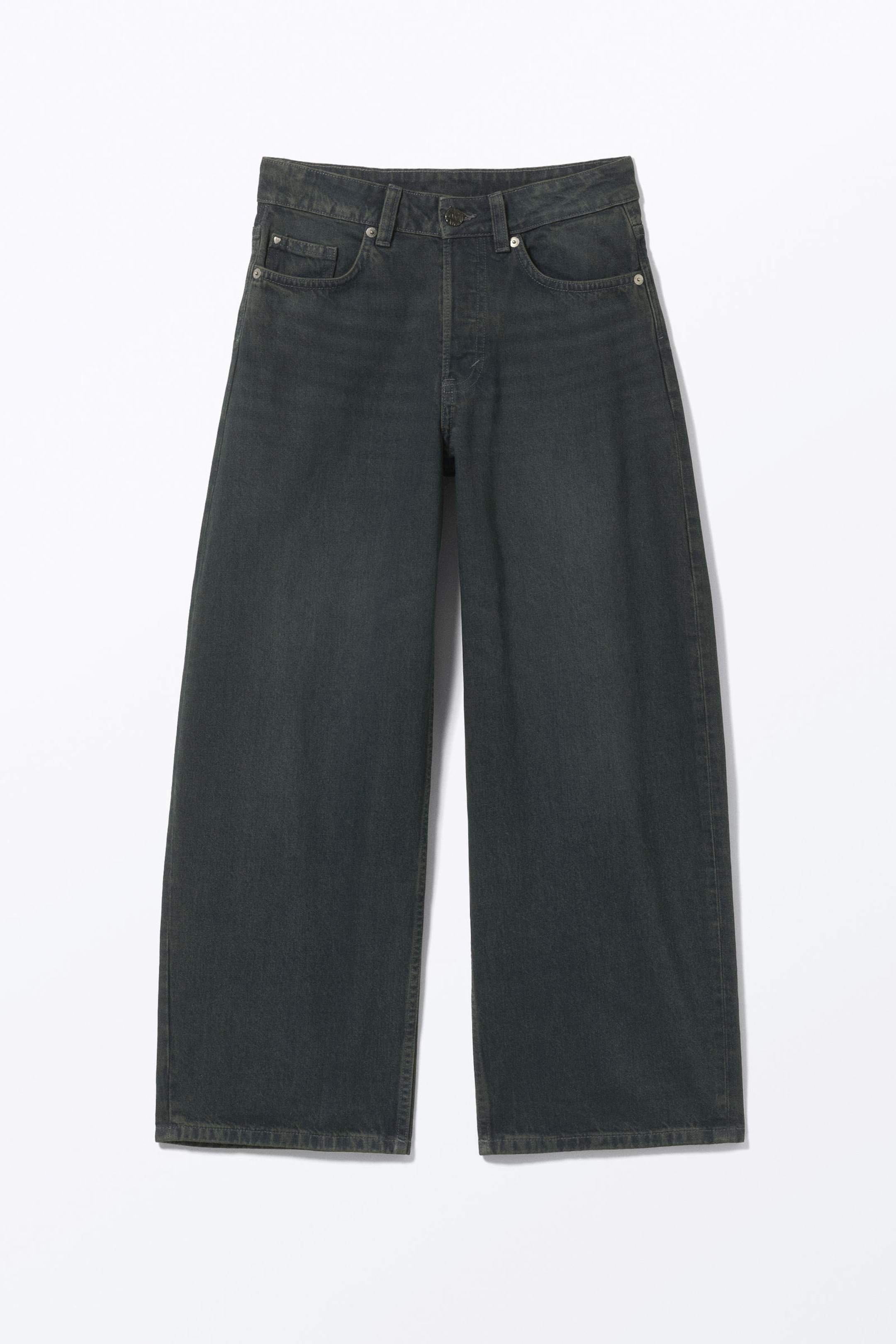 Smokey Blue - Peggy Low Waist Loose Baggy Leg Jeans - 5
