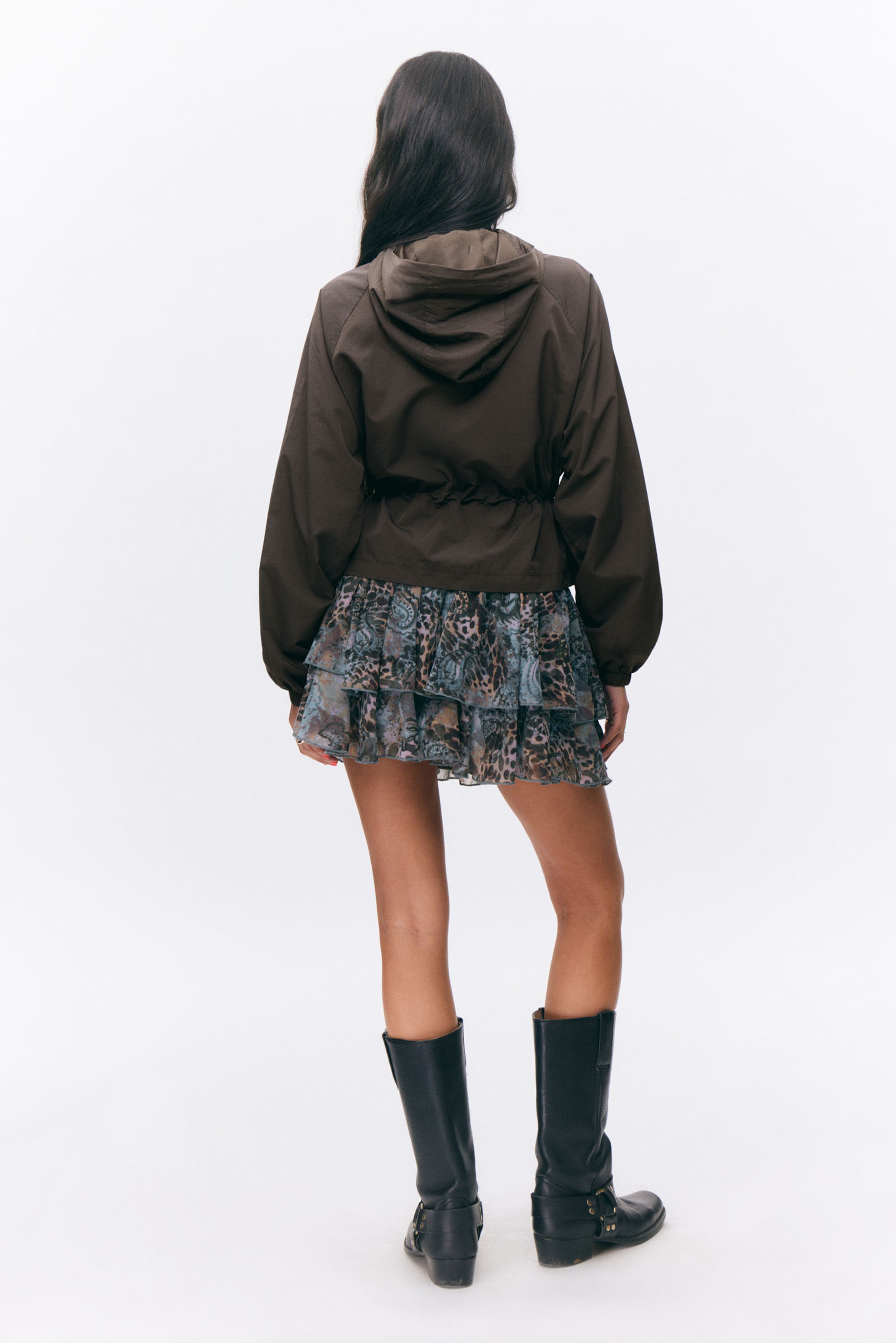 Dark Grey - Windbreaker Nylon Jacket - 2