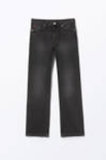 Midnight Black - Black - Aimo Mid Straight Jeans - 5