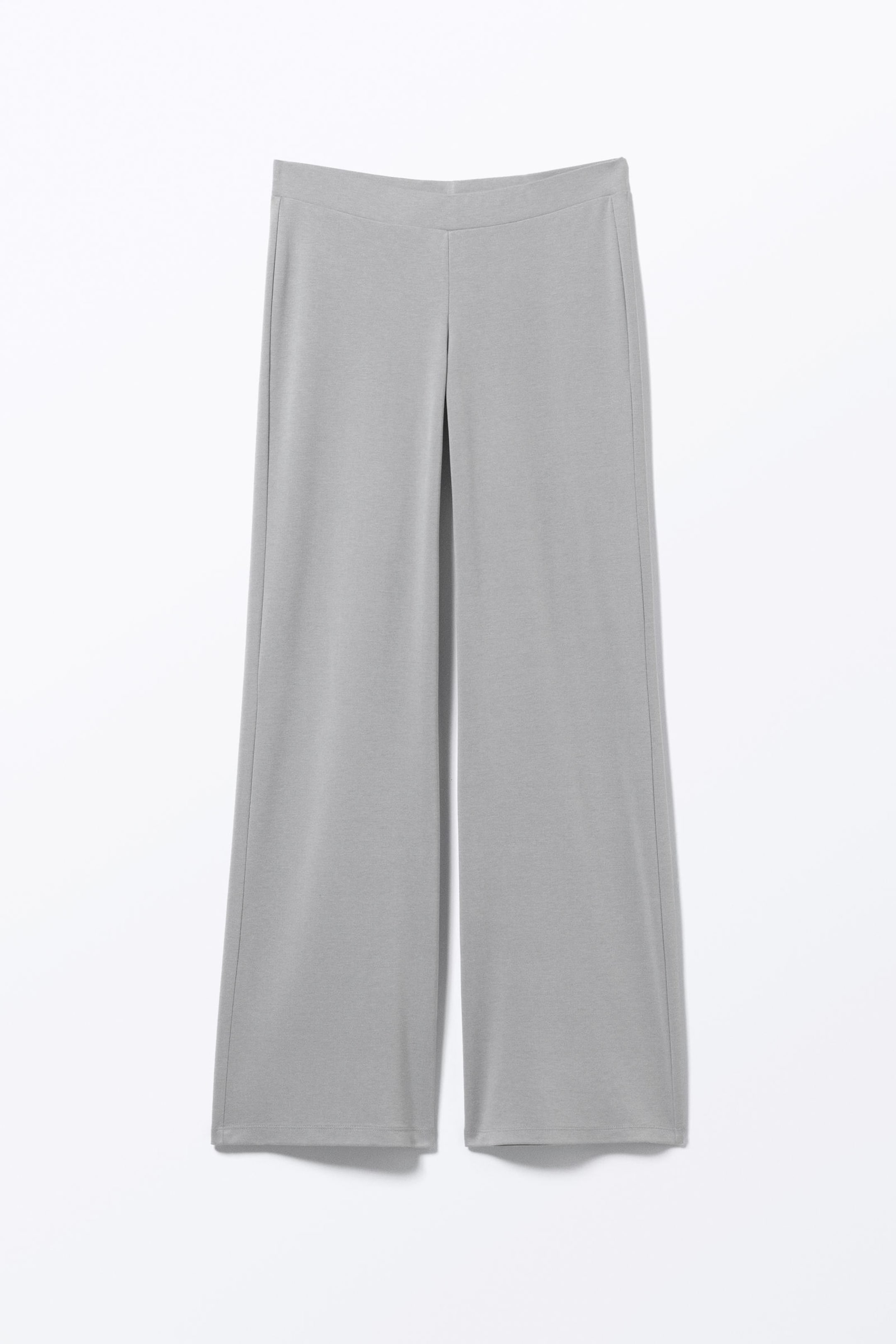 Grey - Soft Low Waisted Leggings - 3