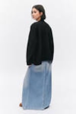 Black - Relaxed knitted cardigan - 2