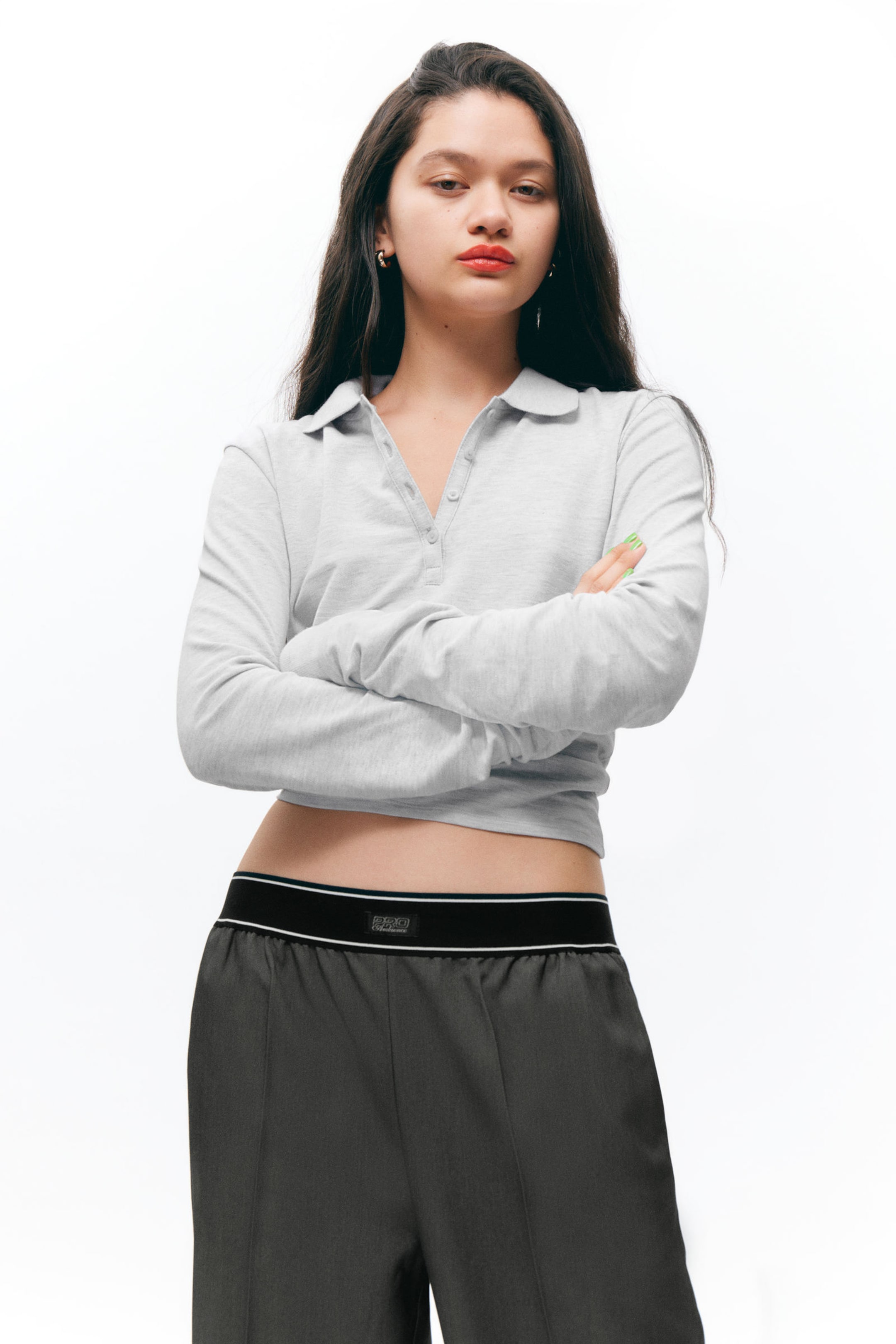 #505050 - Loose Elastic Suiting Trousers - 2