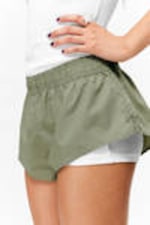 Khaki Green - Mid-Rise Cotton Poplin Pyjama Briefs - 1