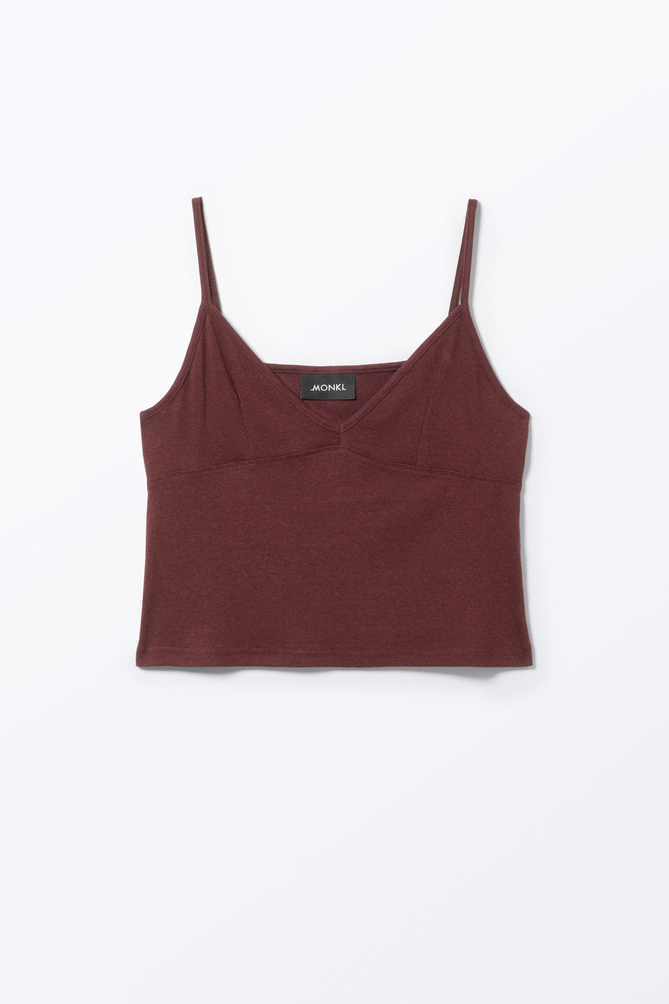 Dark Red - Soft Strap Top - 3