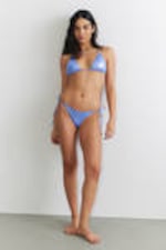 Blue Glitter - Strappy Glitter Bikini Bottoms - 1