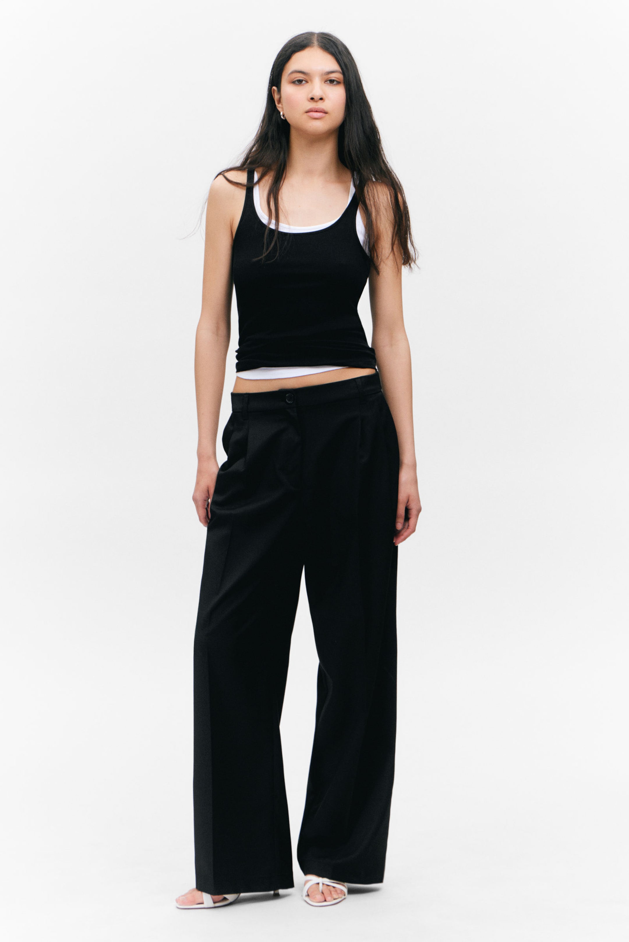 #272628 - Wide Leg Trousers - 1