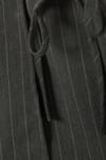Dark Grey Pinstripe - Mini Wrap Skirt - 4