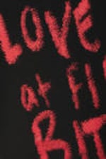 Black - Love At First Bite - Cropped t-shirt - 4