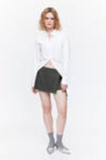 Dark Grey - Mini Wrap Skort - 0