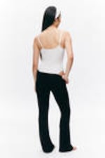 White - Ribbed Bodysuit - 2
