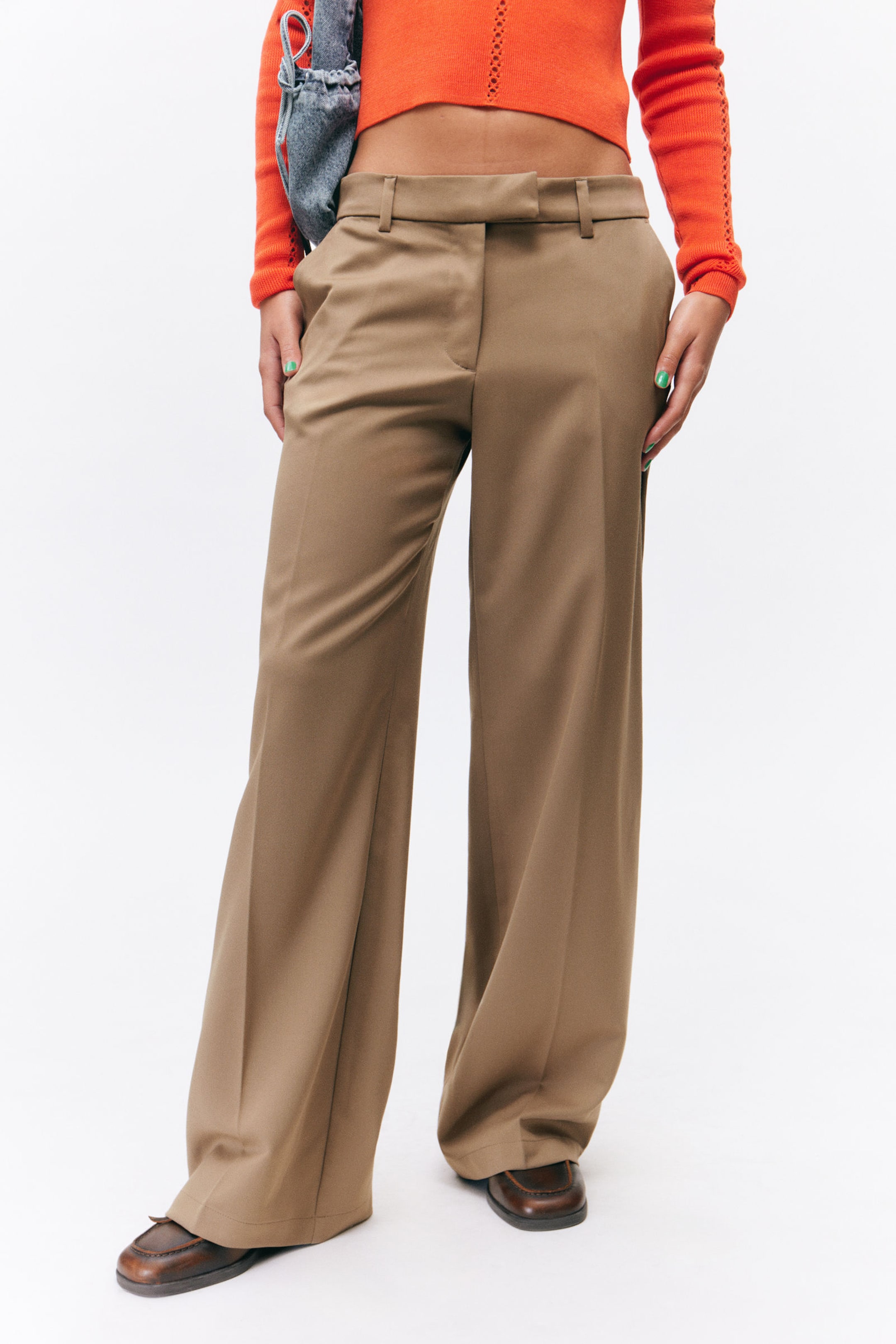 #807365 - Low Waisted Pleated Suiting Trousers - 2