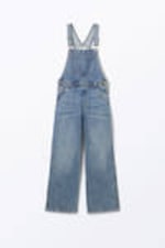 Fresh Blue - Medium Blue - Classic Cotton Denim Dungarees - 4