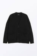 Black - Relaxed knitted cardigan - 3