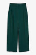 Dark green - Wide Leg Trousers - 0