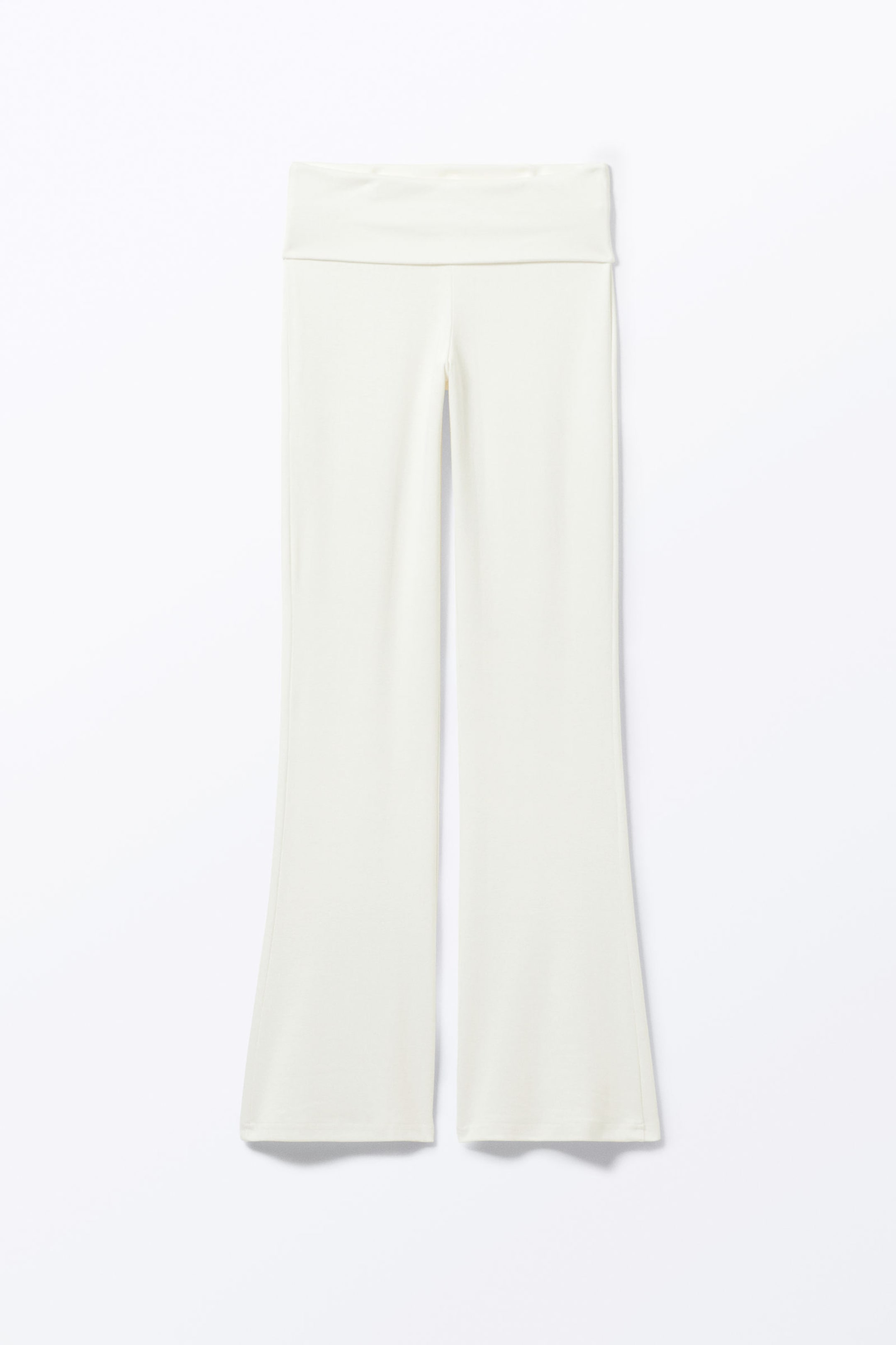 White - Low Waist Flared Pyjama Trousers - 3