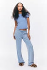 Dusty Blue - Soft Terry Pyjama Bottoms - 0