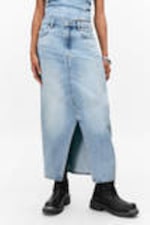 Fresh Blue - Light Blue - Midi denim skirt - 3