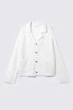 Dusty White - Open-Knit Button-Up Cardigan - 5