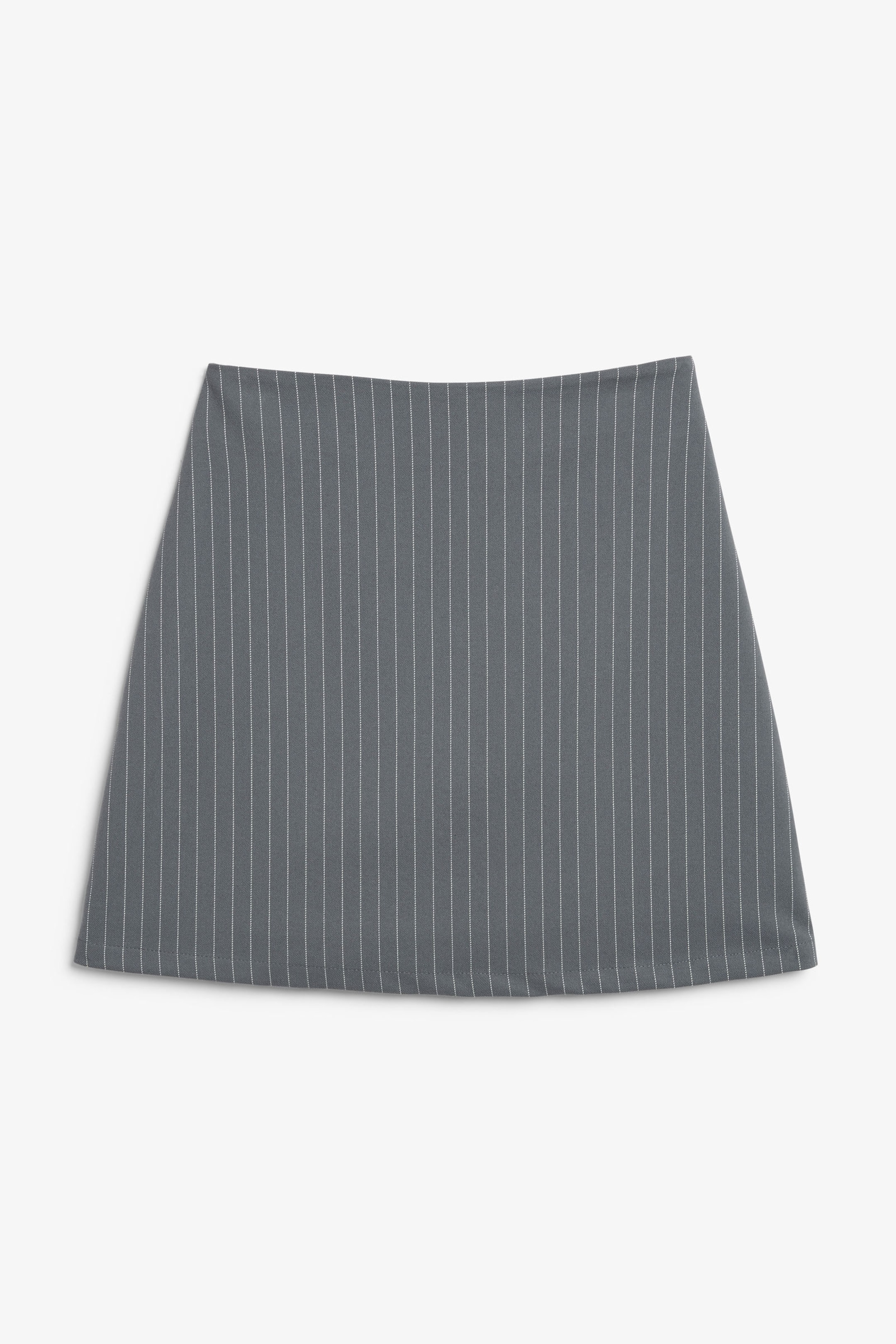Grey pinstripe - A-line mini skirt - 0