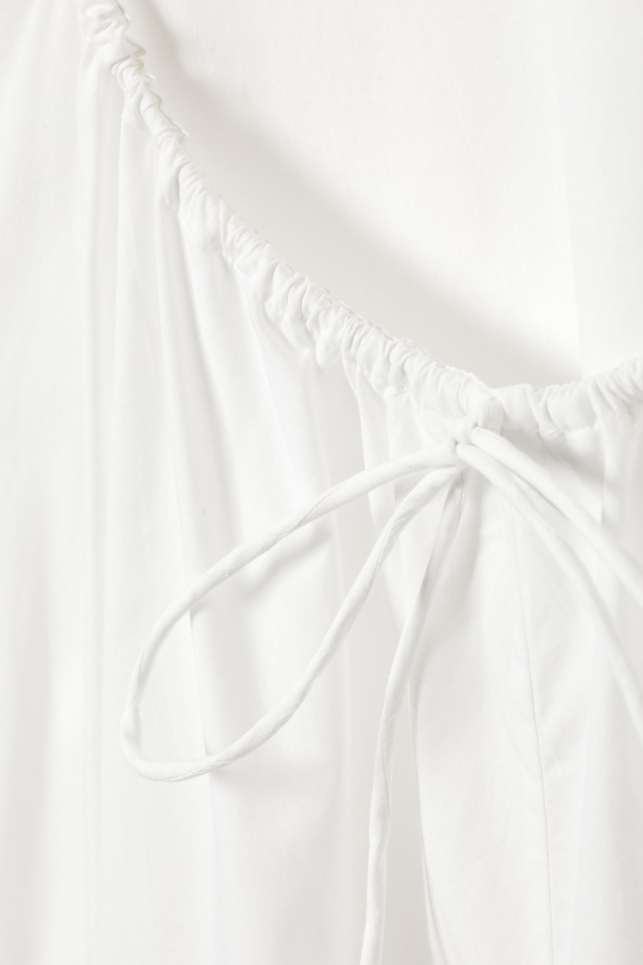 White - Tiered Cotton Poplin Maxi Dress - 6