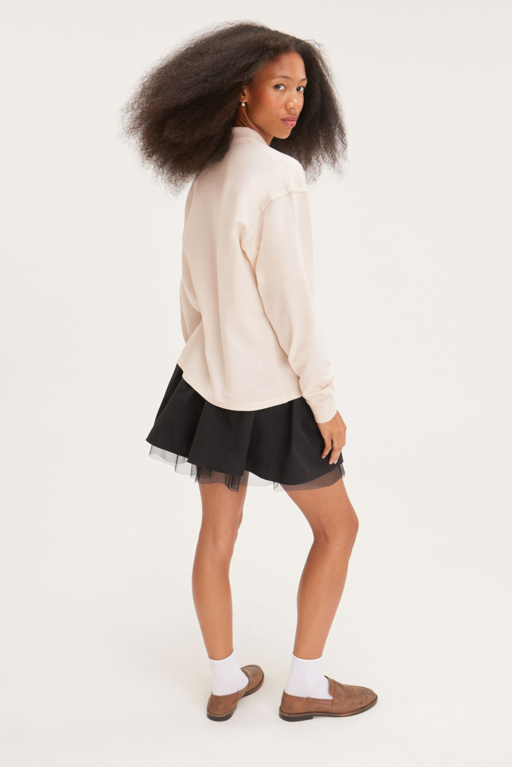 White - Long Sleeve Rugby Polo Top - 3