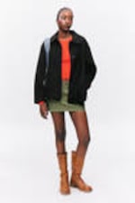 Black - Single-breasted Wool Blend Jacket - 2