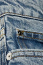 Mid Blue - Medium Blue - Peggy Low Waist Loose Baggy Leg Jeans - 6