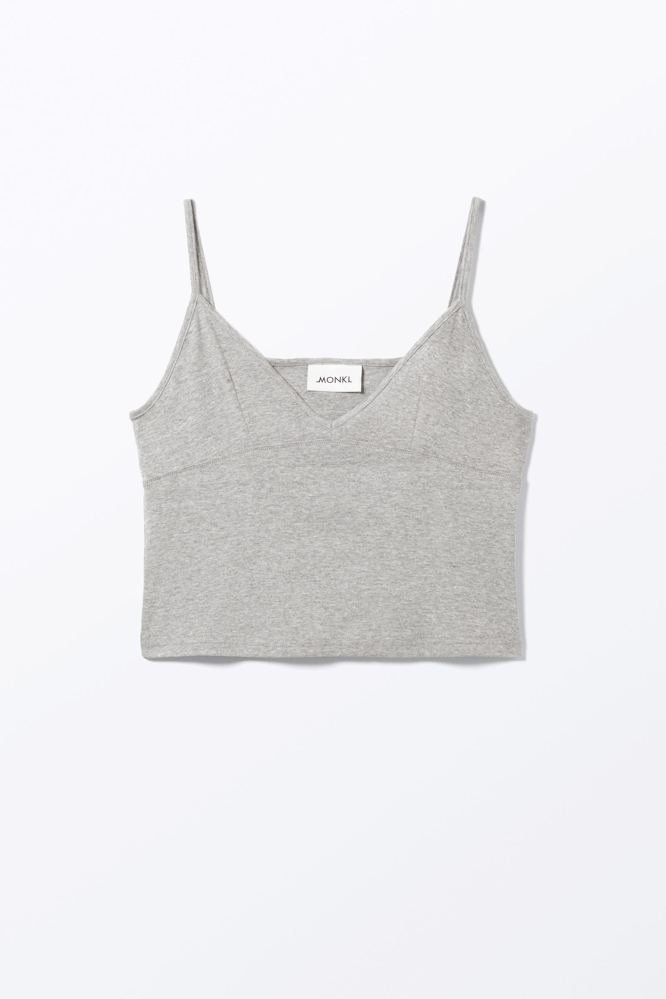 Grey Melange - Soft Strap Top - 3