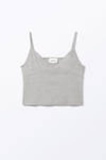 Grey Melange - Soft Strap Top - 3