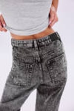 Washed Black - Aimo Mid Straight Jeans - 6