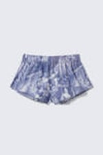 Blue - Baroque Collage - Mid-Rise Printed Poplin Pyjama Shorts - 3