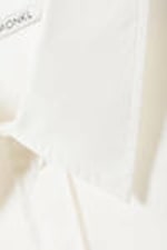 White - Long-Sleeved Oversized Poplin Shirt - 4