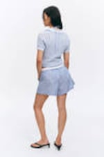 Striped Blue - Relaxed Cotton Boxer Shorts - 3