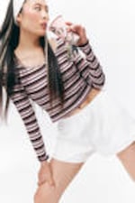White - Flannel Boxer Shorts - 2