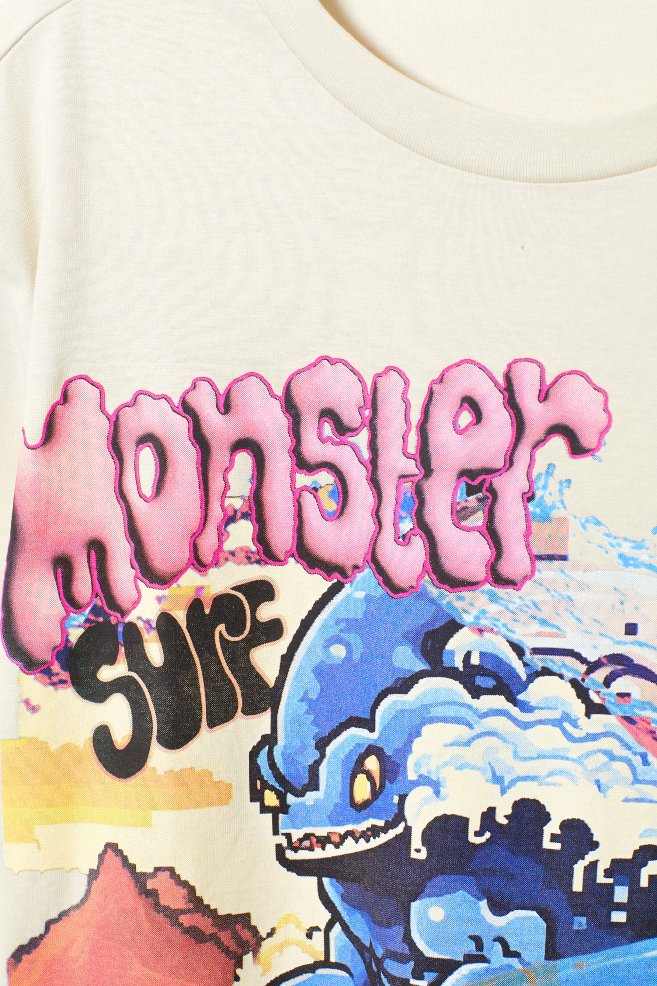 Monster Surf - Oversized Throw-on T-shirt - 4