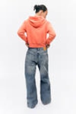 Washed Orange - Cropped Zip Hoodie - 2
