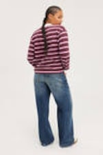 Burgundy - Long Sleeve Rugby Polo Top - 2