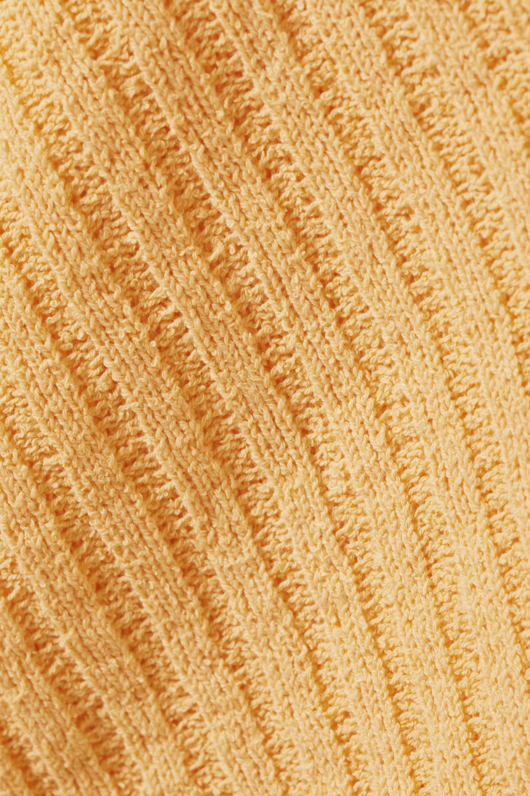 Yellow - Knitted Wrap-shaped Asymmetric V-neck Sweater - 5