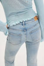 Space Blue - Katsumi Low Waist Flared Jeans - 4