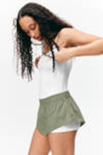 Khaki Green - Mid-Rise Cotton Poplin Pyjama Briefs - 2