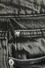 Haunted Black - Black - Imoo Low-Rise Wide Leg Denim Shorts - 5