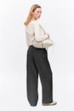 Dark grey - Wide Leg Trousers - 5
