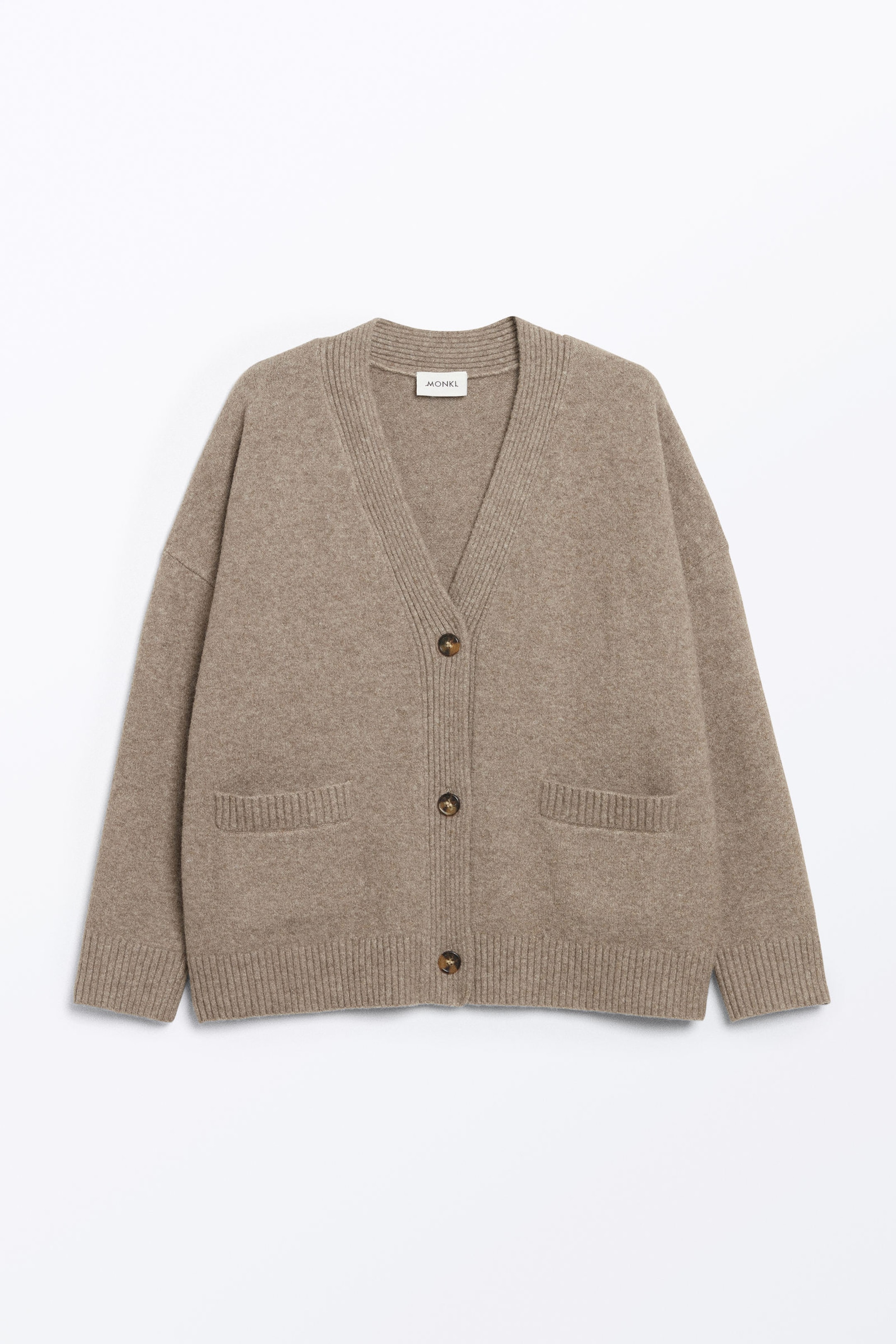 Mole brown - Relaxed knitted cardigan - 3