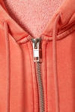 Washed Orange - Cropped Zip Hoodie - 4
