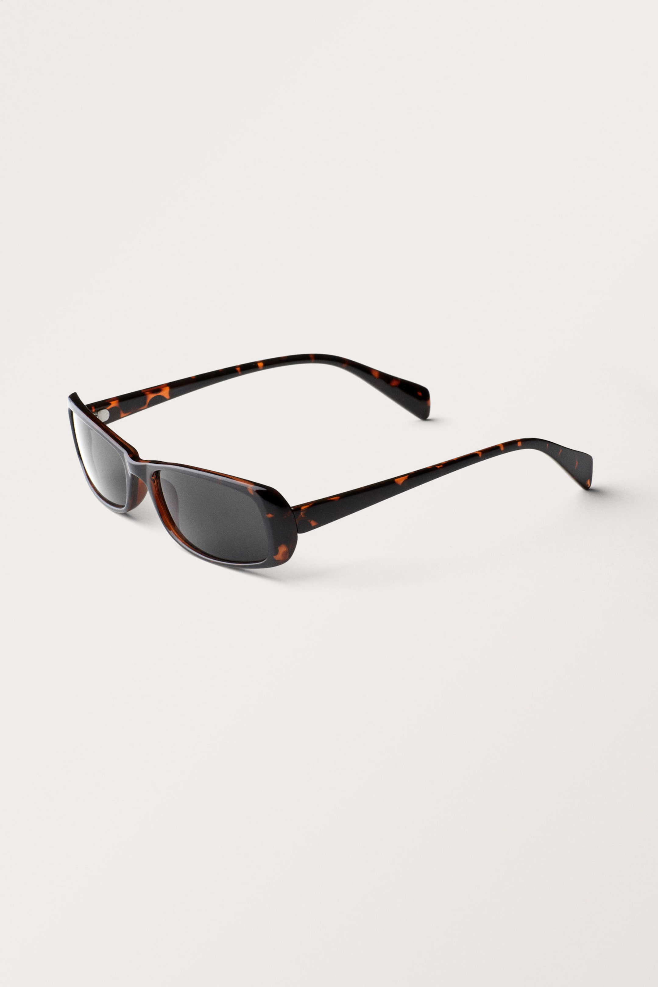 Brown Tortoiseshell - Rectangular Sunglasses - 2