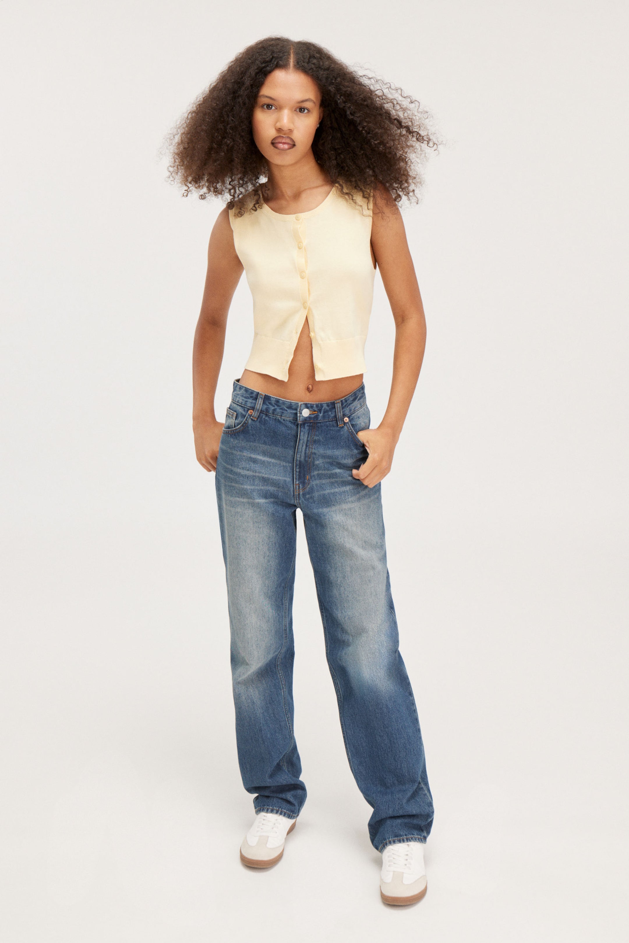 Gabby Blue - Aimo Mid Straight Jeans - 0