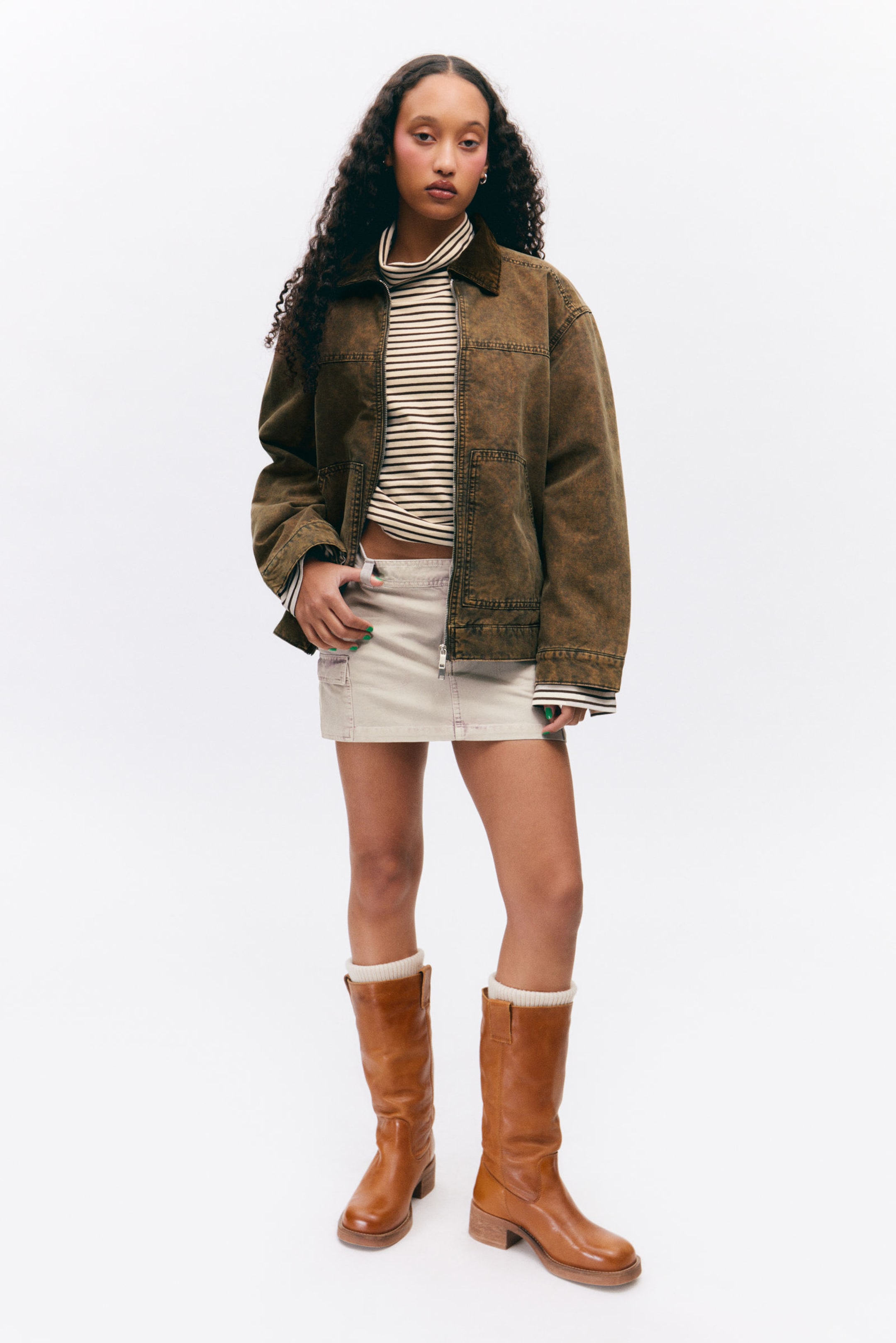 #423935 - Padded Cotton Canvas Jacket - 1