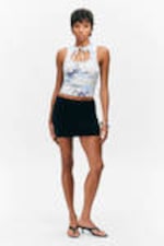 Black - Pull-on Mini Skort - 0